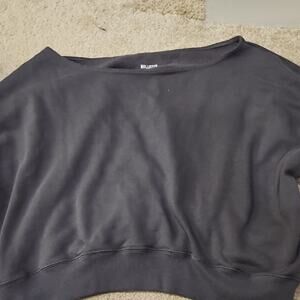 Hollister Easy Crew Charcoal Gray Pullover